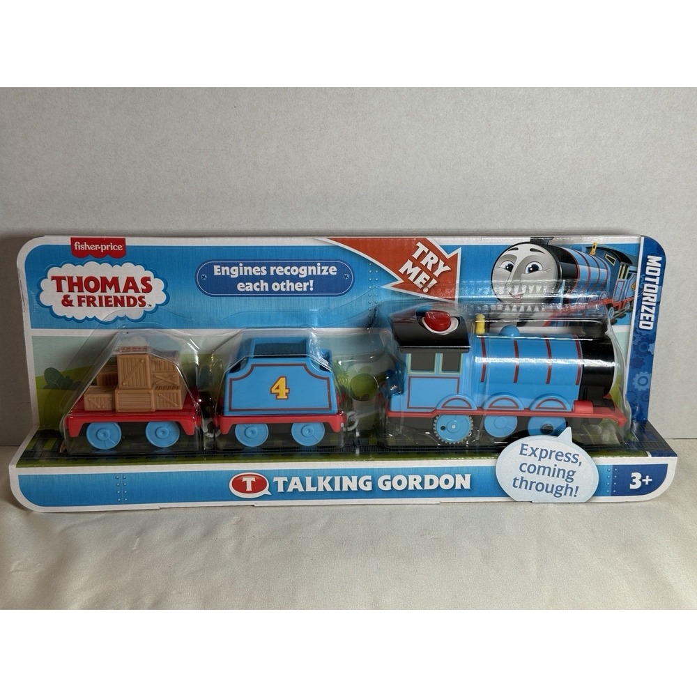Thomas & Friends Fisher Price Talking GORDON Train Engine Tender Motorized NEW